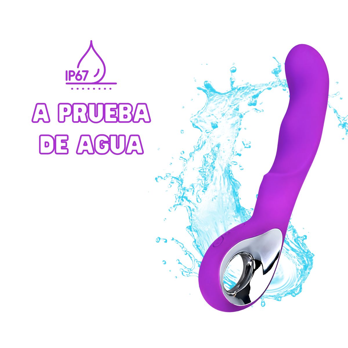 Vibrador Con Mango En Forma de Anillo Inalámbrico